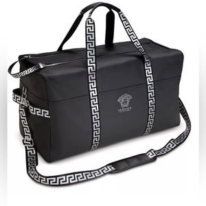 VERSACE PARFUMS || Men’s Black & White Travel/Weekend Bag.